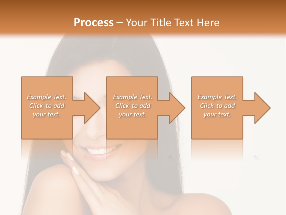 A Woman Smiling With Her Hands On Her Chest PowerPoint Template