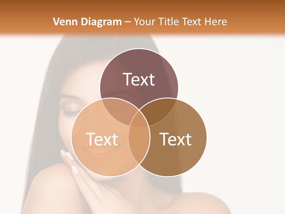 A Woman Smiling With Her Hands On Her Chest PowerPoint Template