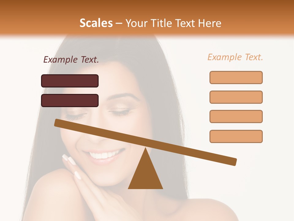 A Woman Smiling With Her Hands On Her Chest PowerPoint Template