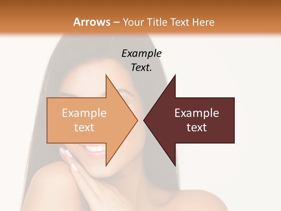 A Woman Smiling With Her Hands On Her Chest PowerPoint Template