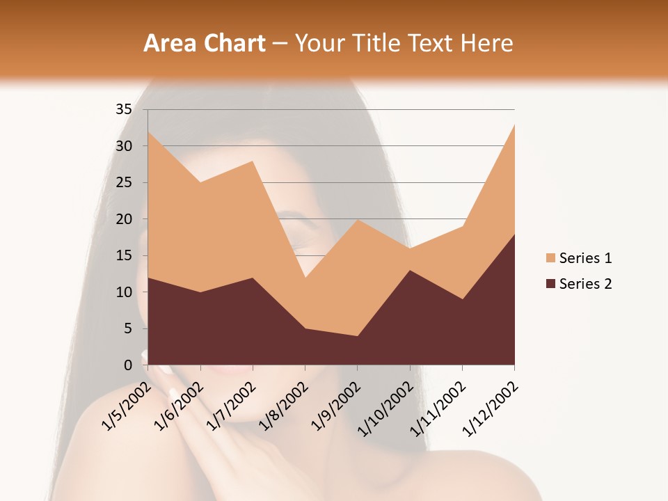 A Woman Smiling With Her Hands On Her Chest PowerPoint Template