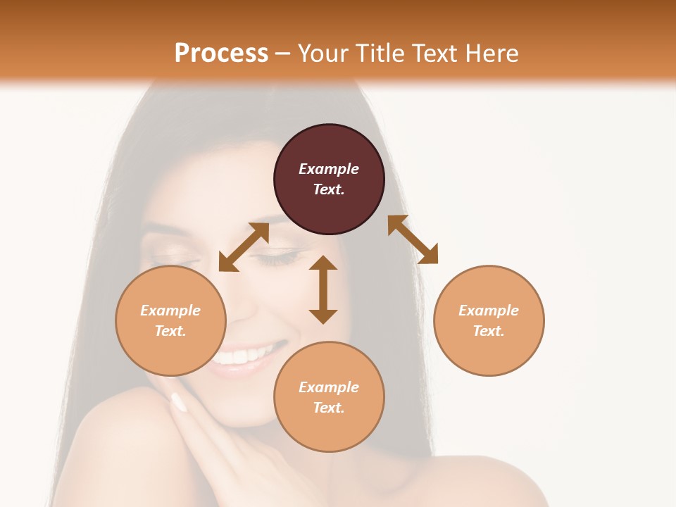 A Woman Smiling With Her Hands On Her Chest PowerPoint Template