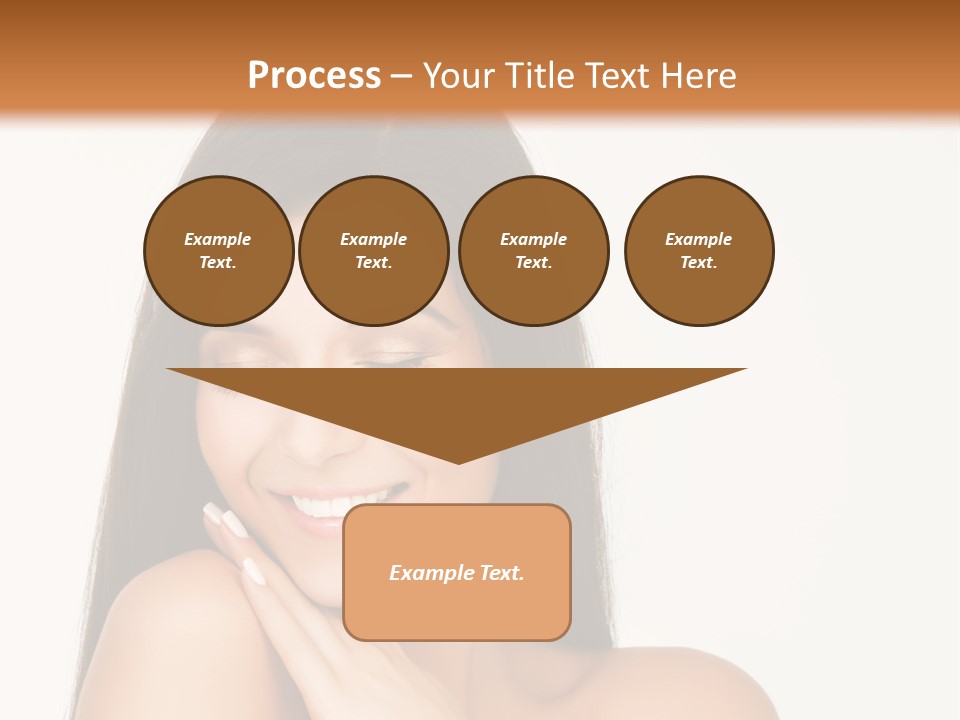 A Woman Smiling With Her Hands On Her Chest PowerPoint Template