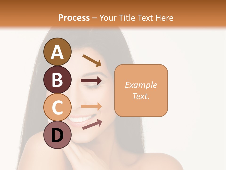 A Woman Smiling With Her Hands On Her Chest PowerPoint Template