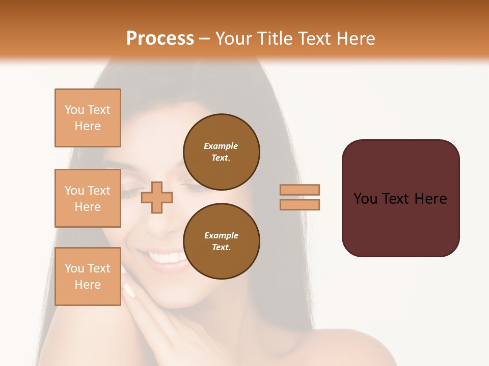 A Woman Smiling With Her Hands On Her Chest PowerPoint Template