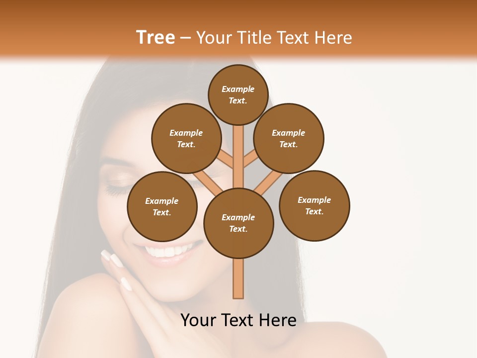 A Woman Smiling With Her Hands On Her Chest PowerPoint Template