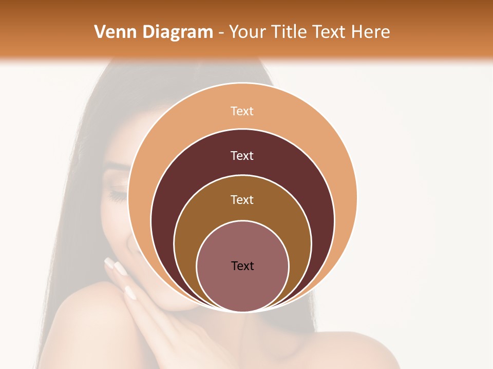 A Woman Smiling With Her Hands On Her Chest PowerPoint Template