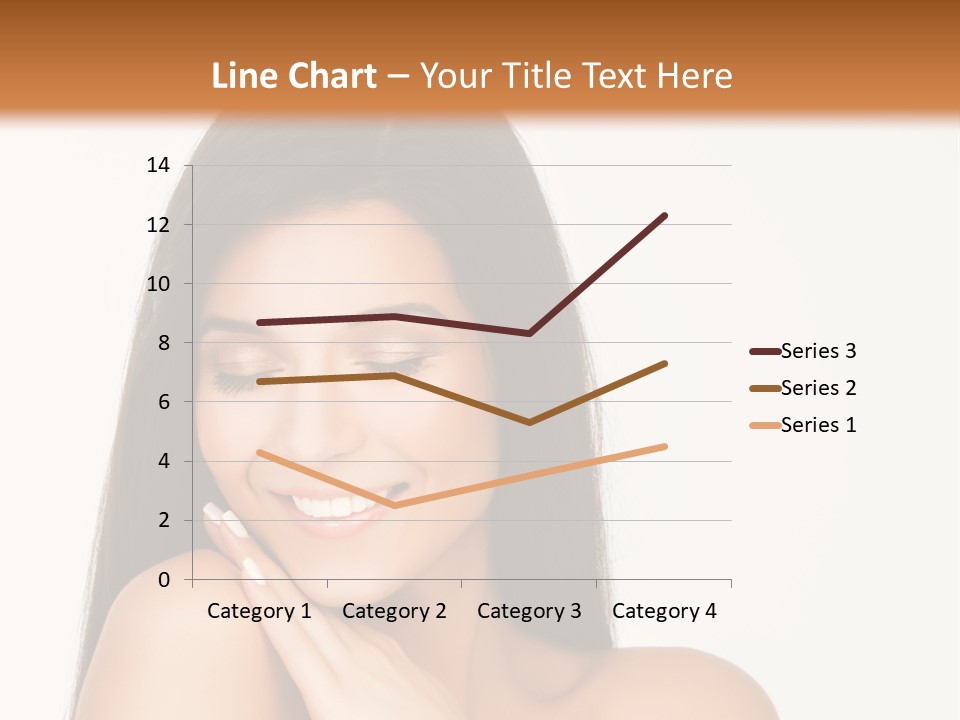 A Woman Smiling With Her Hands On Her Chest PowerPoint Template