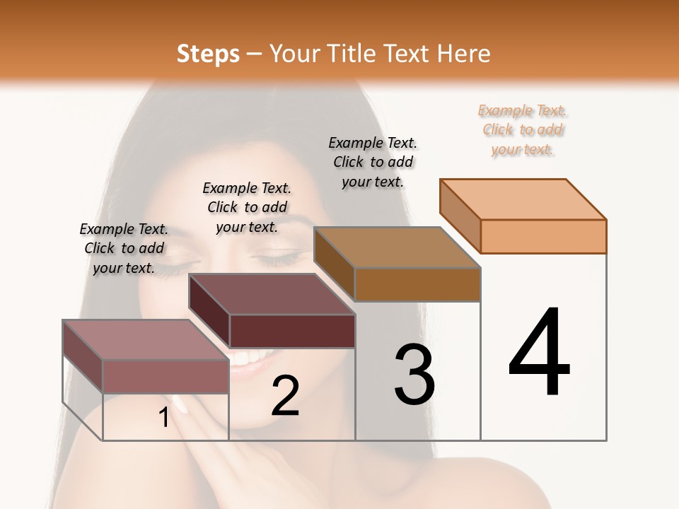 A Woman Smiling With Her Hands On Her Chest PowerPoint Template