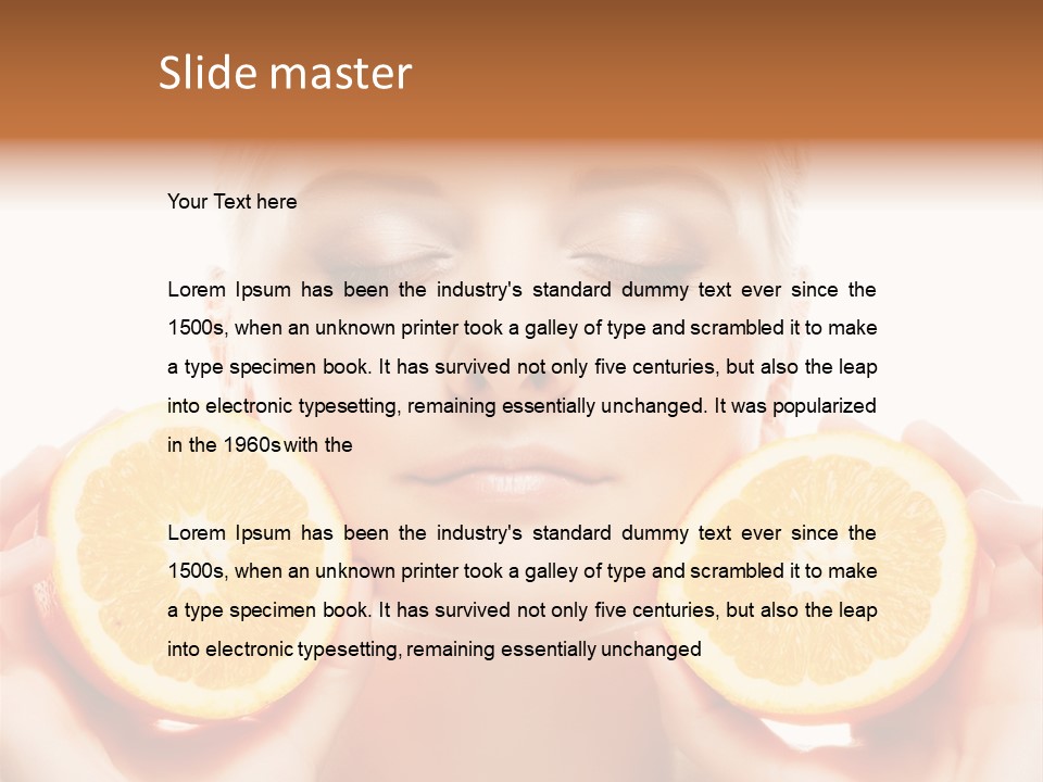 Vivid Closeup Skin PowerPoint Template