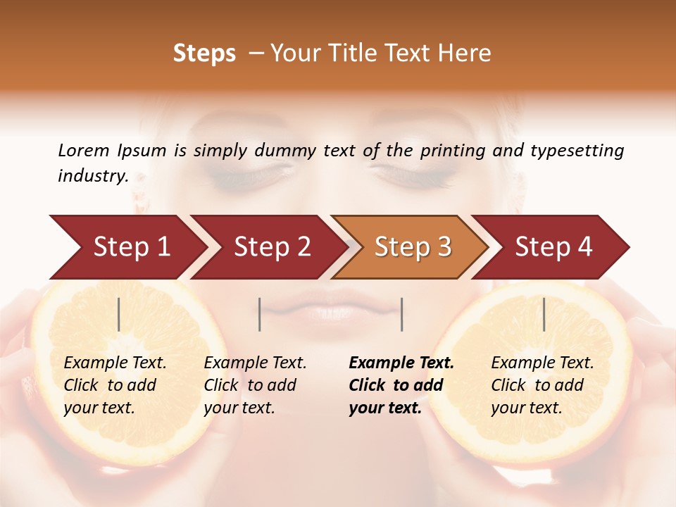 Vivid Closeup Skin PowerPoint Template
