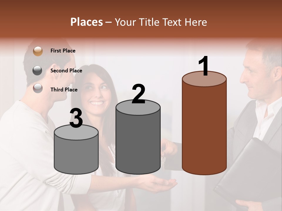 A Couple Of People Standing Next To Each Other PowerPoint Template
