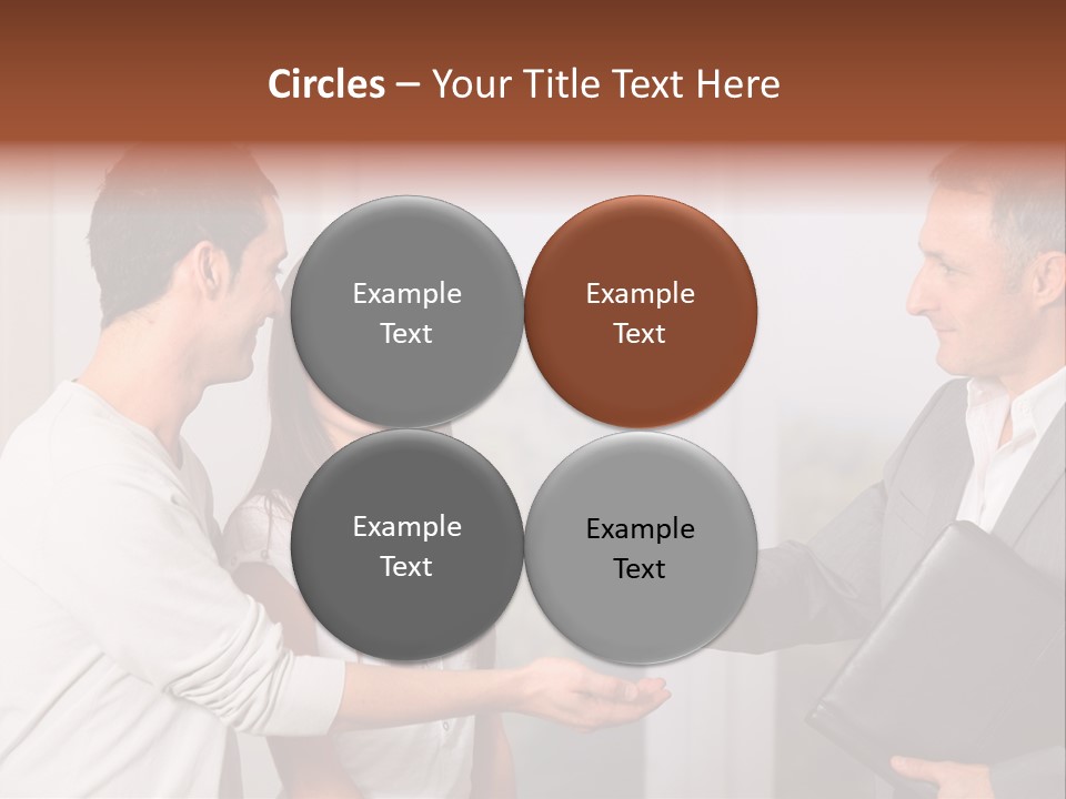A Couple Of People Standing Next To Each Other PowerPoint Template
