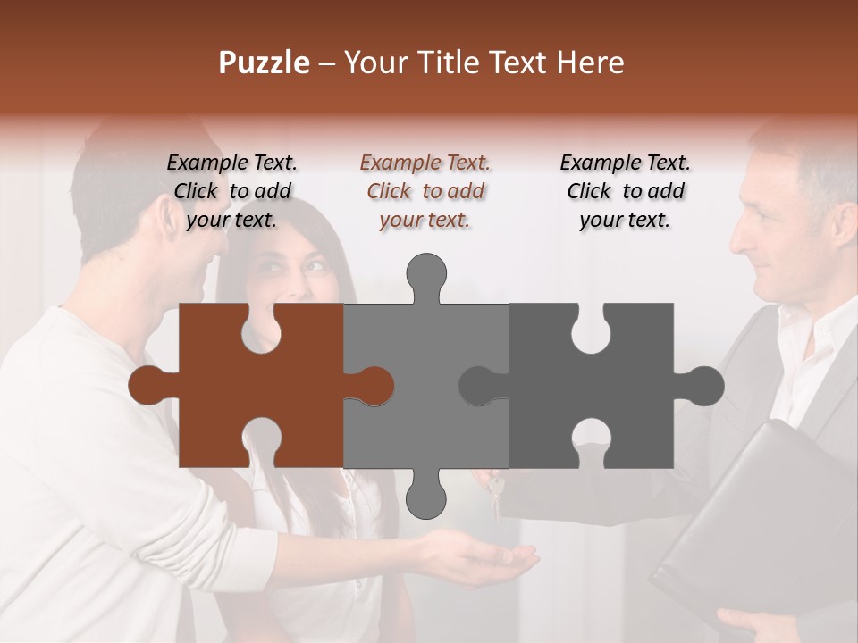 A Couple Of People Standing Next To Each Other PowerPoint Template