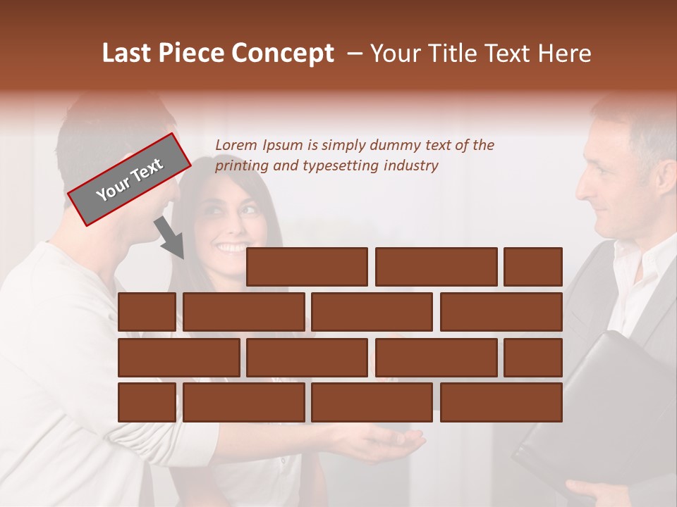 A Couple Of People Standing Next To Each Other PowerPoint Template