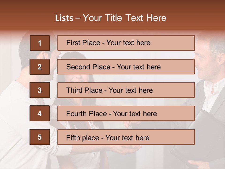 A Couple Of People Standing Next To Each Other PowerPoint Template