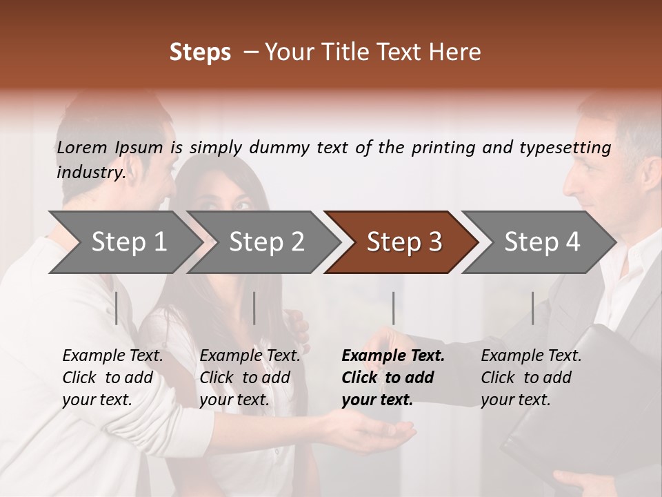 A Couple Of People Standing Next To Each Other PowerPoint Template