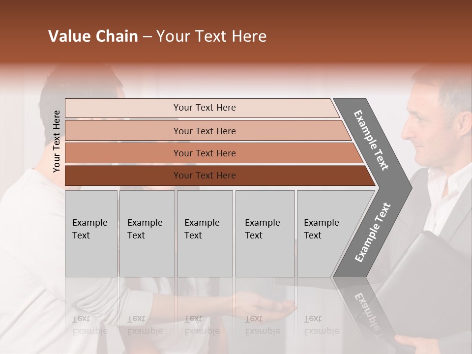 A Couple Of People Standing Next To Each Other PowerPoint Template