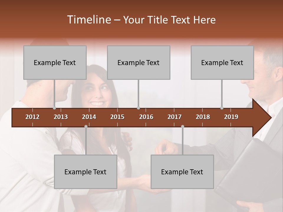 A Couple Of People Standing Next To Each Other PowerPoint Template