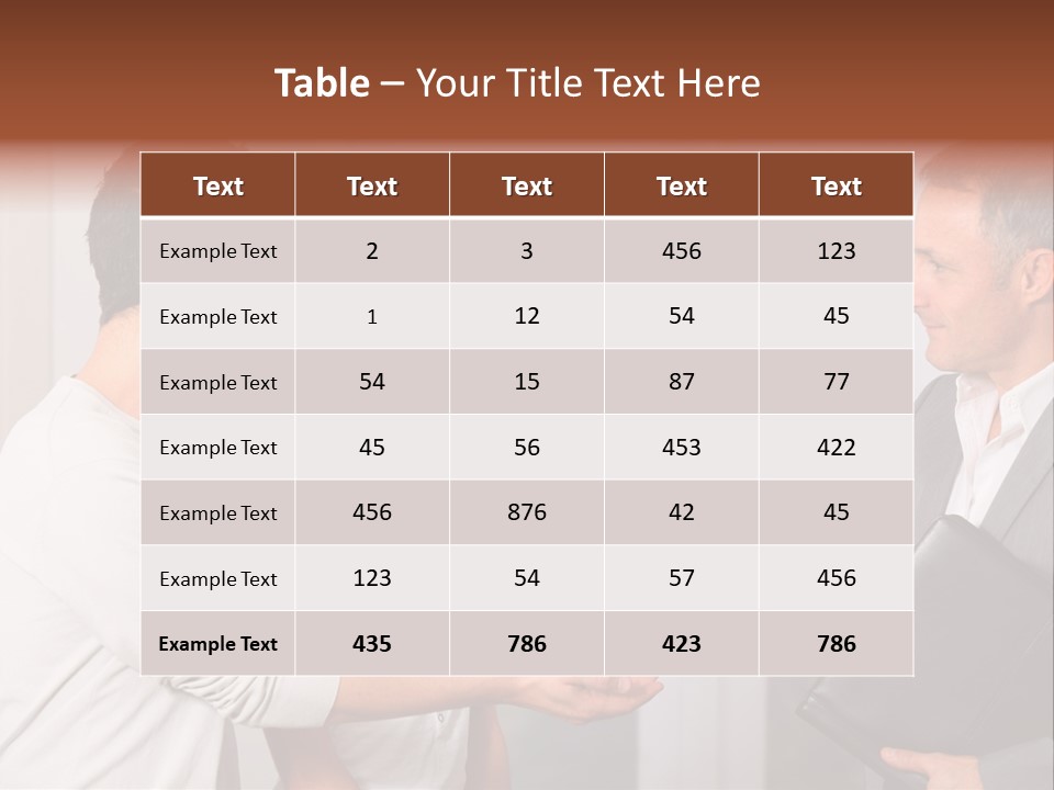 A Couple Of People Standing Next To Each Other PowerPoint Template