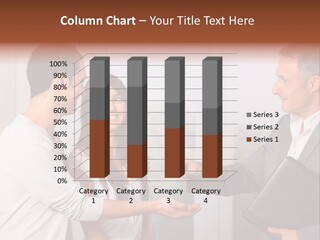 A Couple Of People Standing Next To Each Other PowerPoint Template