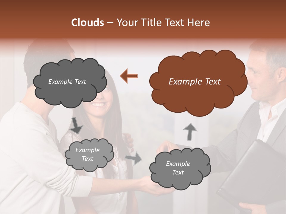 A Couple Of People Standing Next To Each Other PowerPoint Template