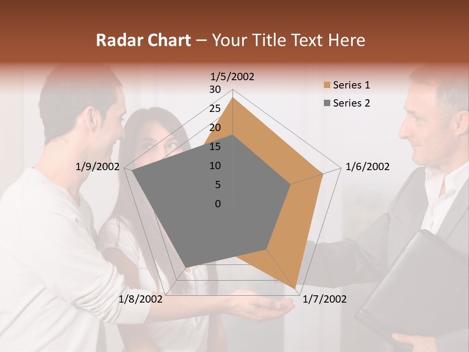 A Couple Of People Standing Next To Each Other PowerPoint Template