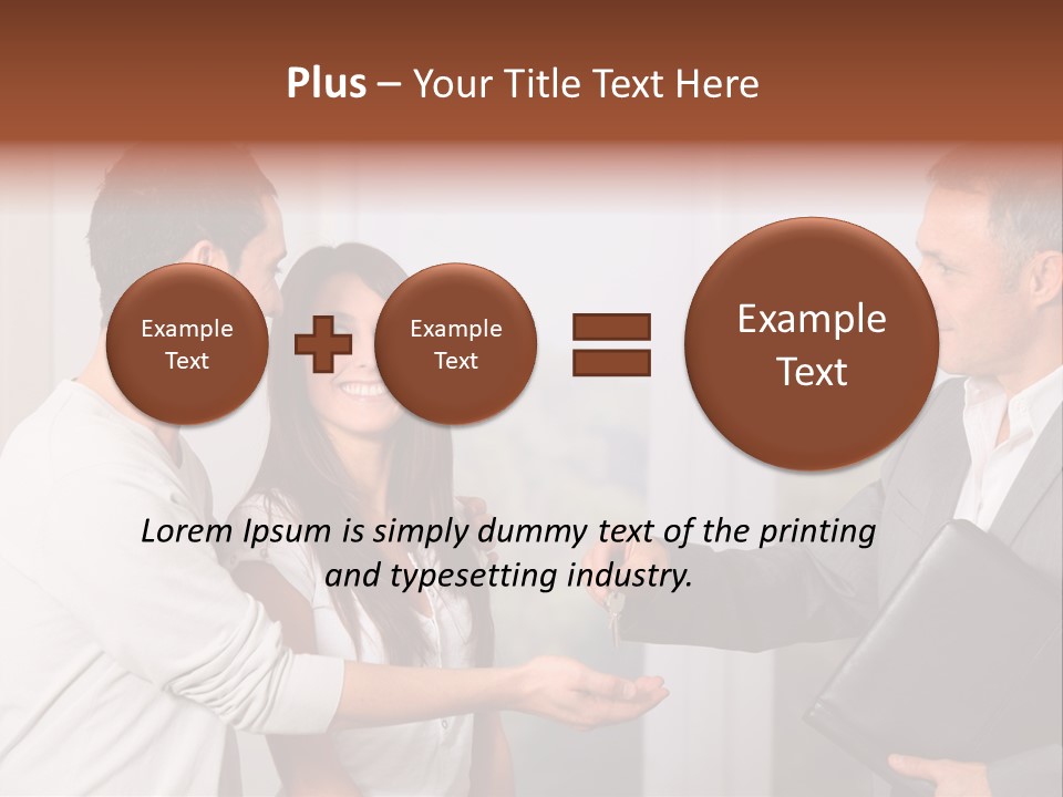 A Couple Of People Standing Next To Each Other PowerPoint Template