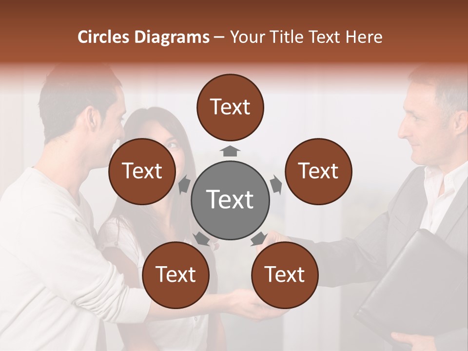 A Couple Of People Standing Next To Each Other PowerPoint Template