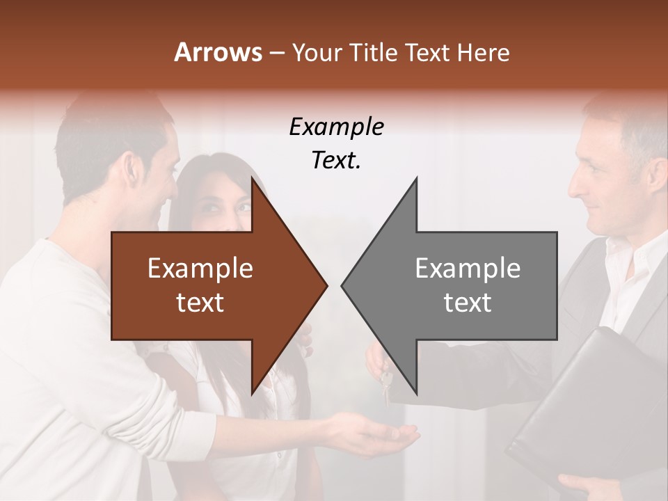 A Couple Of People Standing Next To Each Other PowerPoint Template