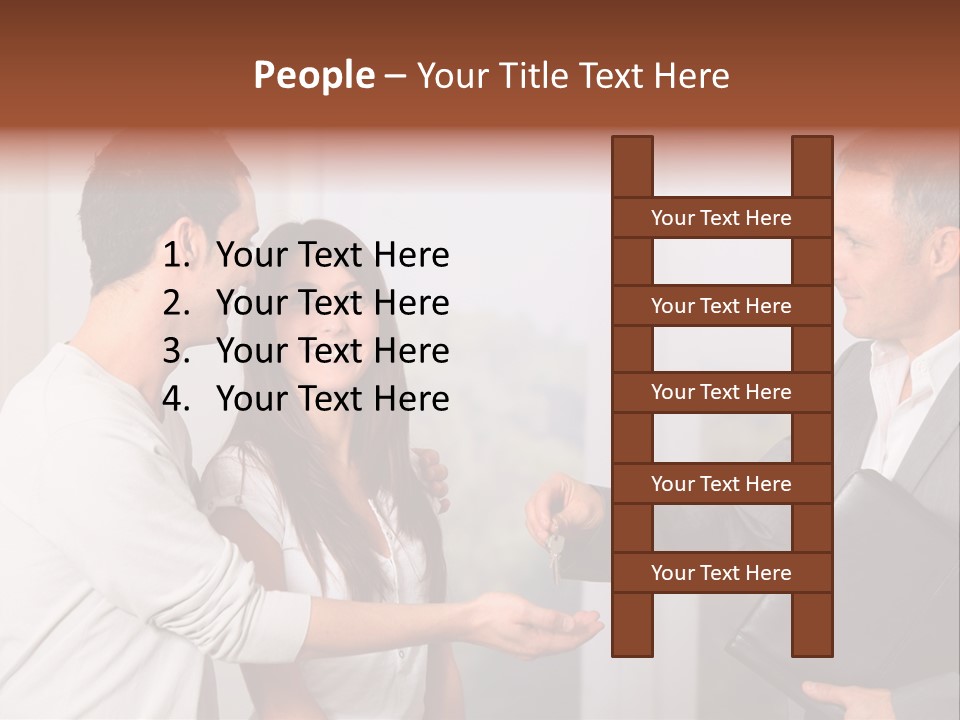 A Couple Of People Standing Next To Each Other PowerPoint Template