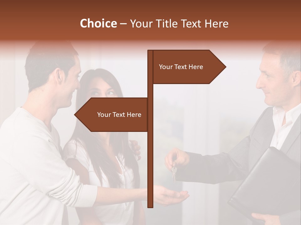 A Couple Of People Standing Next To Each Other PowerPoint Template