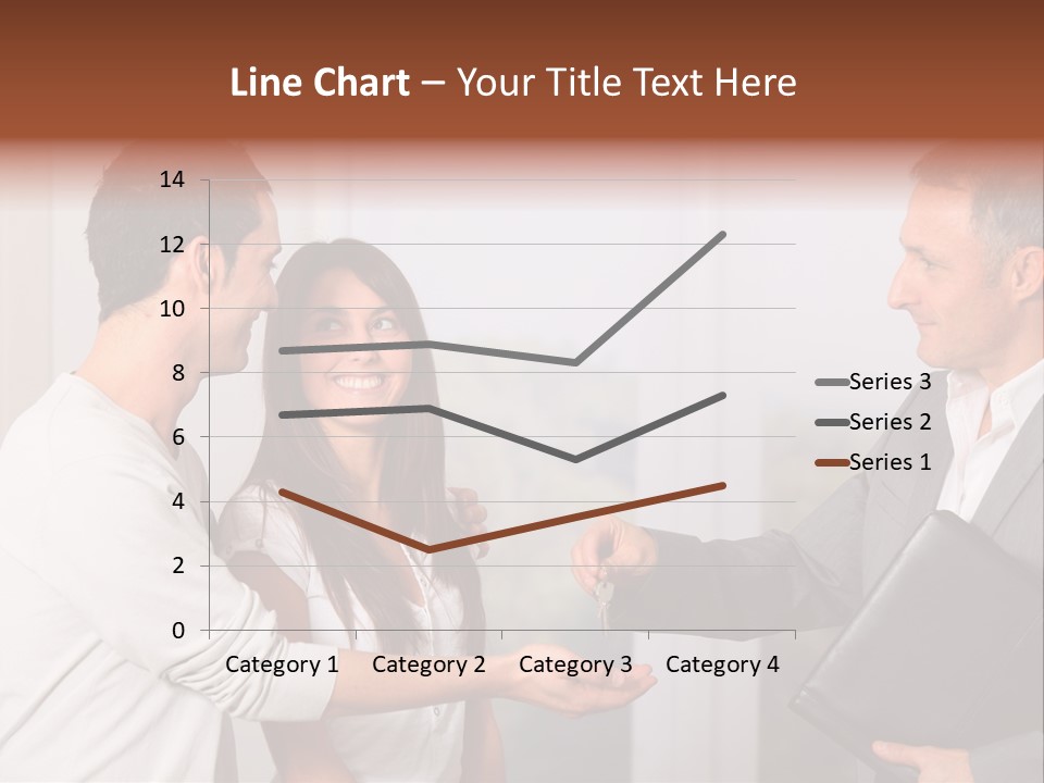 A Couple Of People Standing Next To Each Other PowerPoint Template