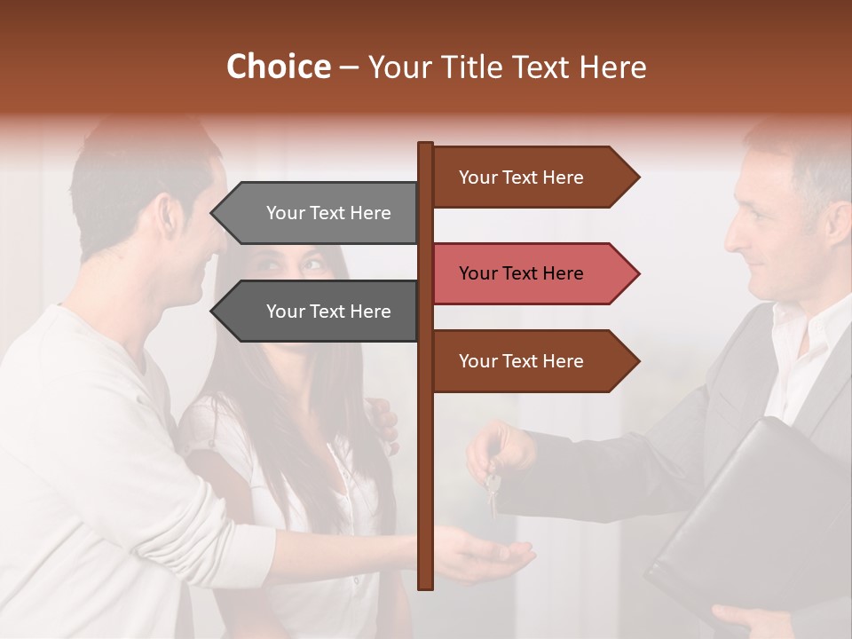 A Couple Of People Standing Next To Each Other PowerPoint Template