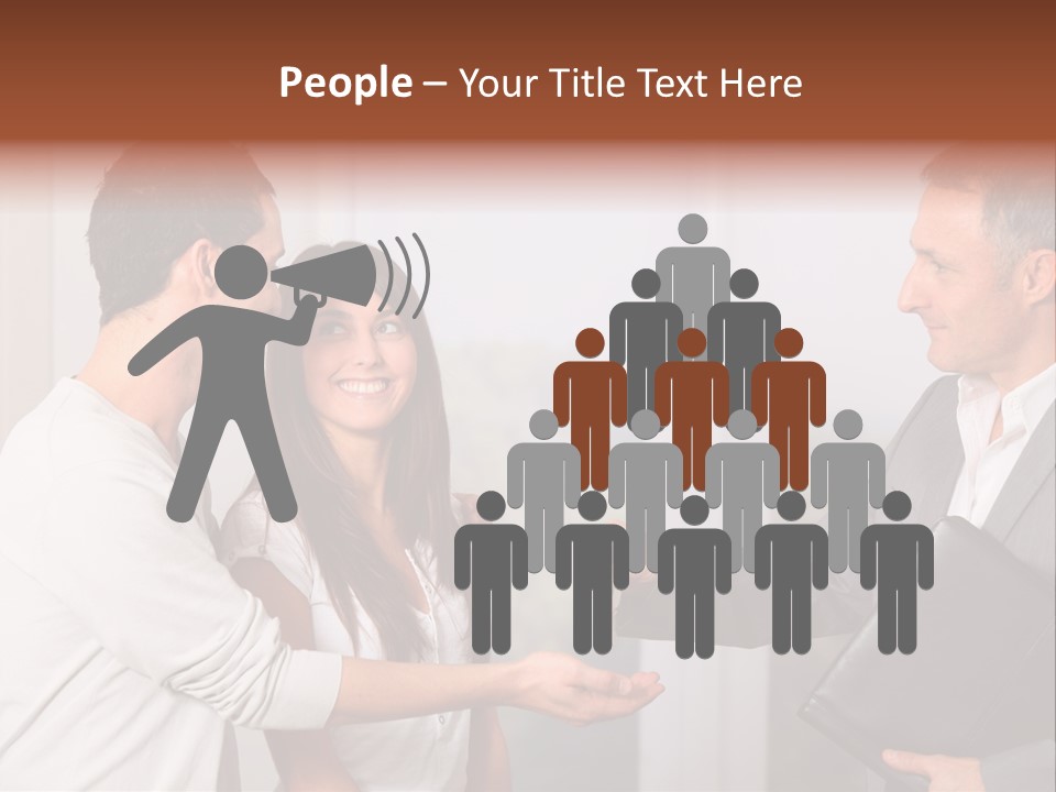 A Couple Of People Standing Next To Each Other PowerPoint Template