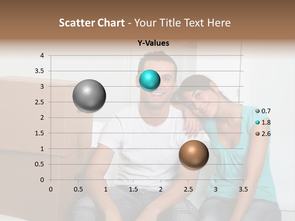 A Man And Woman Sitting On The Floor Next To Boxes PowerPoint Template