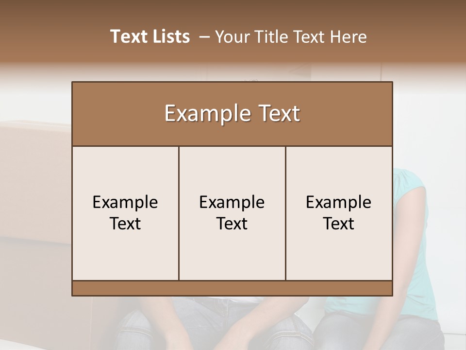 A Man And Woman Sitting On The Floor Next To Boxes PowerPoint Template