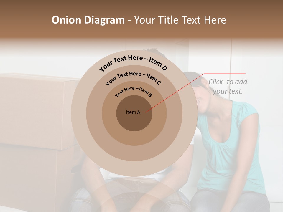 A Man And Woman Sitting On The Floor Next To Boxes PowerPoint Template