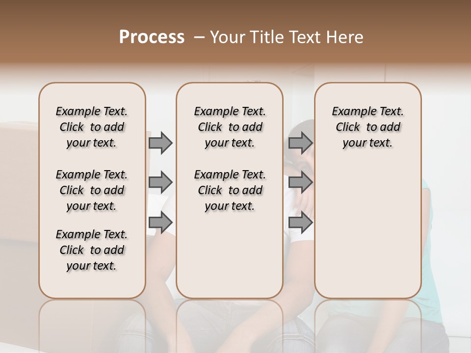 A Man And Woman Sitting On The Floor Next To Boxes PowerPoint Template