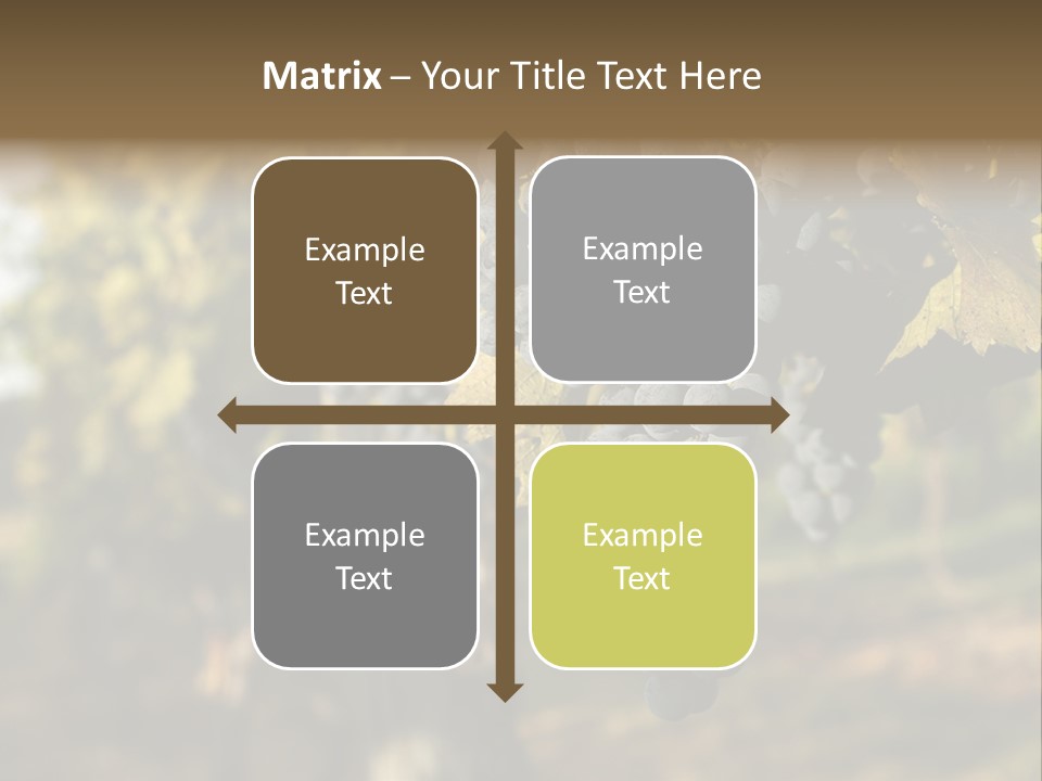 Branch Fruit Grape PowerPoint Template