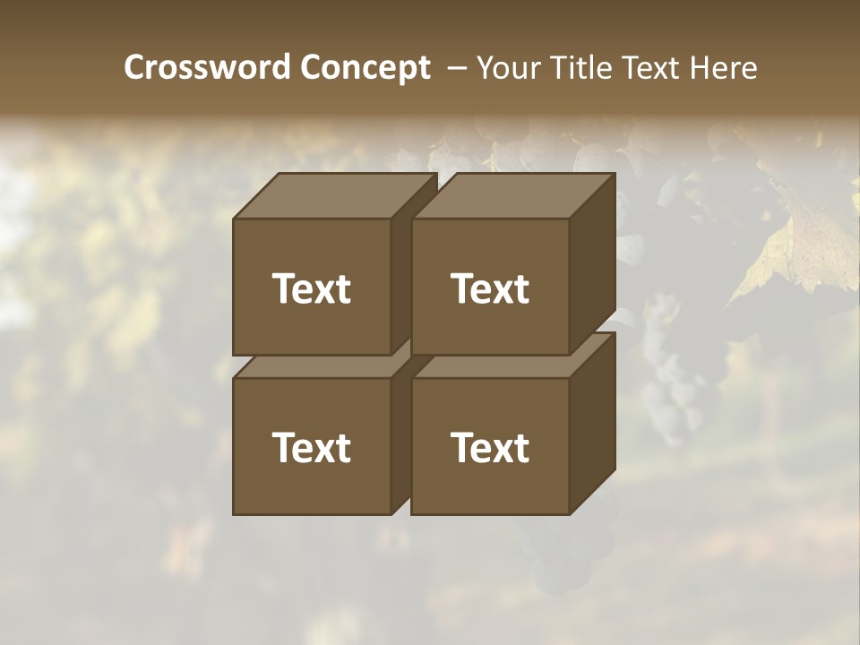 Branch Fruit Grape PowerPoint Template