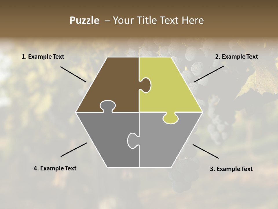 Branch Fruit Grape PowerPoint Template