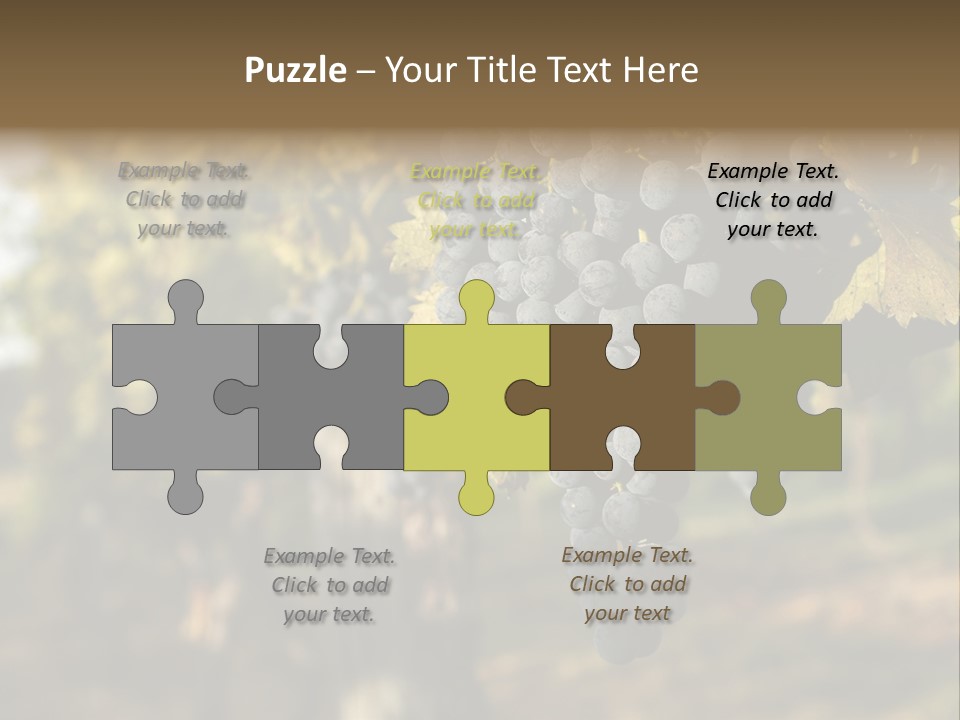 Branch Fruit Grape PowerPoint Template