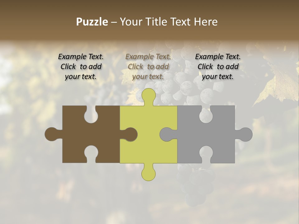 Branch Fruit Grape PowerPoint Template