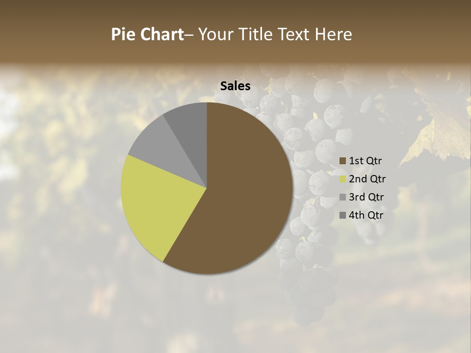 Branch Fruit Grape PowerPoint Template