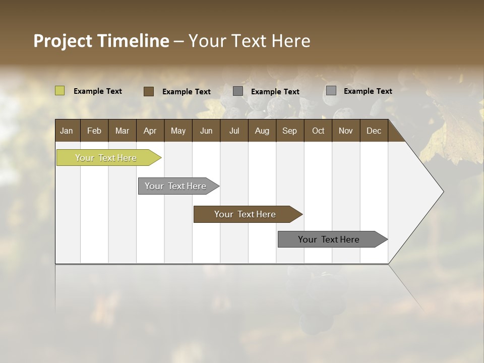 Branch Fruit Grape PowerPoint Template