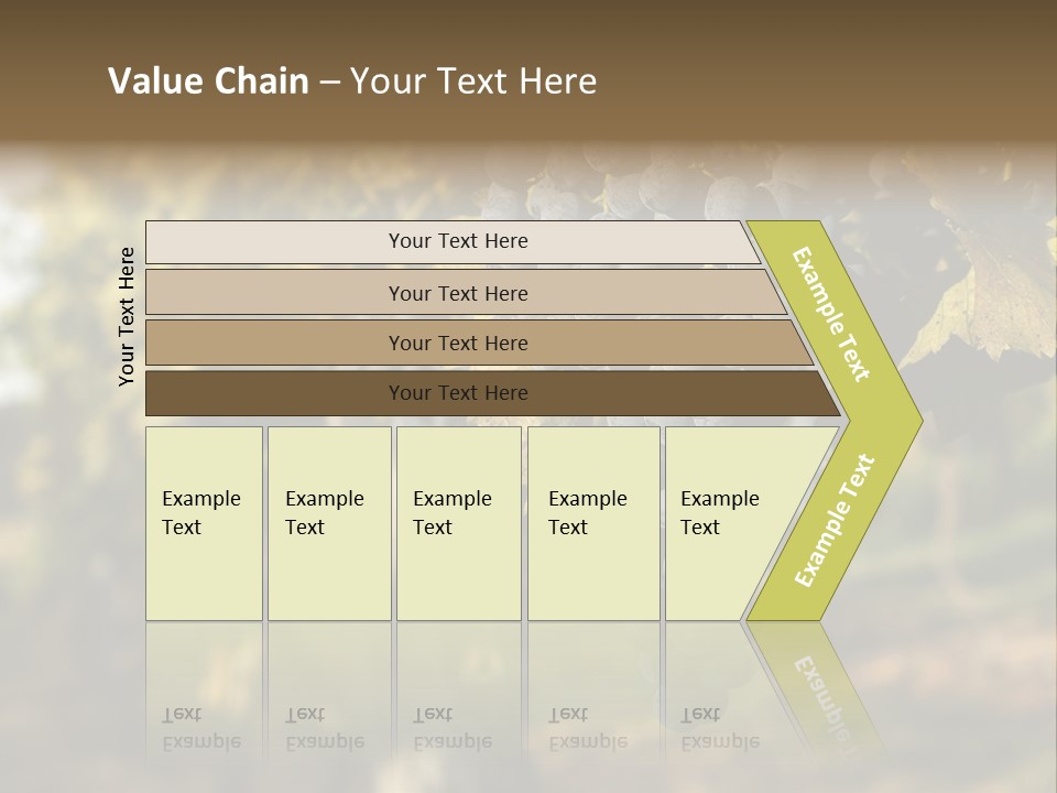 Branch Fruit Grape PowerPoint Template