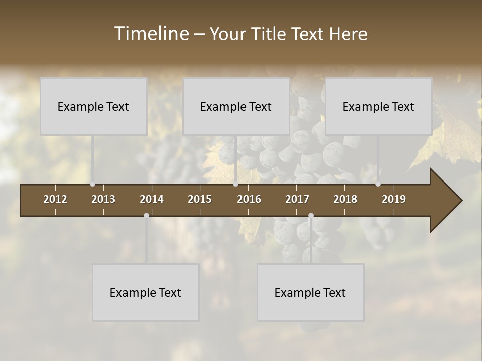 Branch Fruit Grape PowerPoint Template