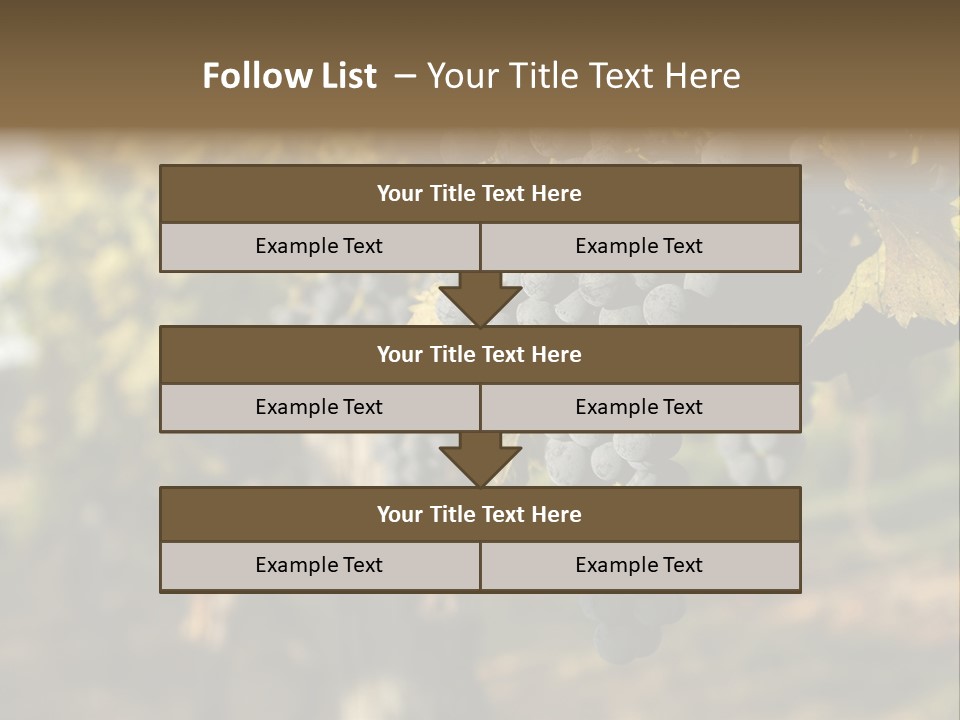 Branch Fruit Grape PowerPoint Template