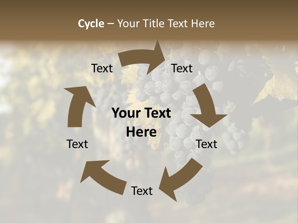 Branch Fruit Grape PowerPoint Template